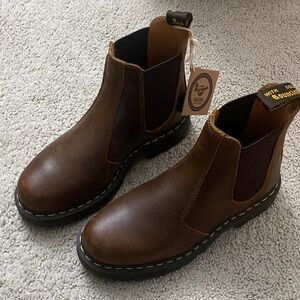 Dr. Martens Brown Leather Ankle Boots